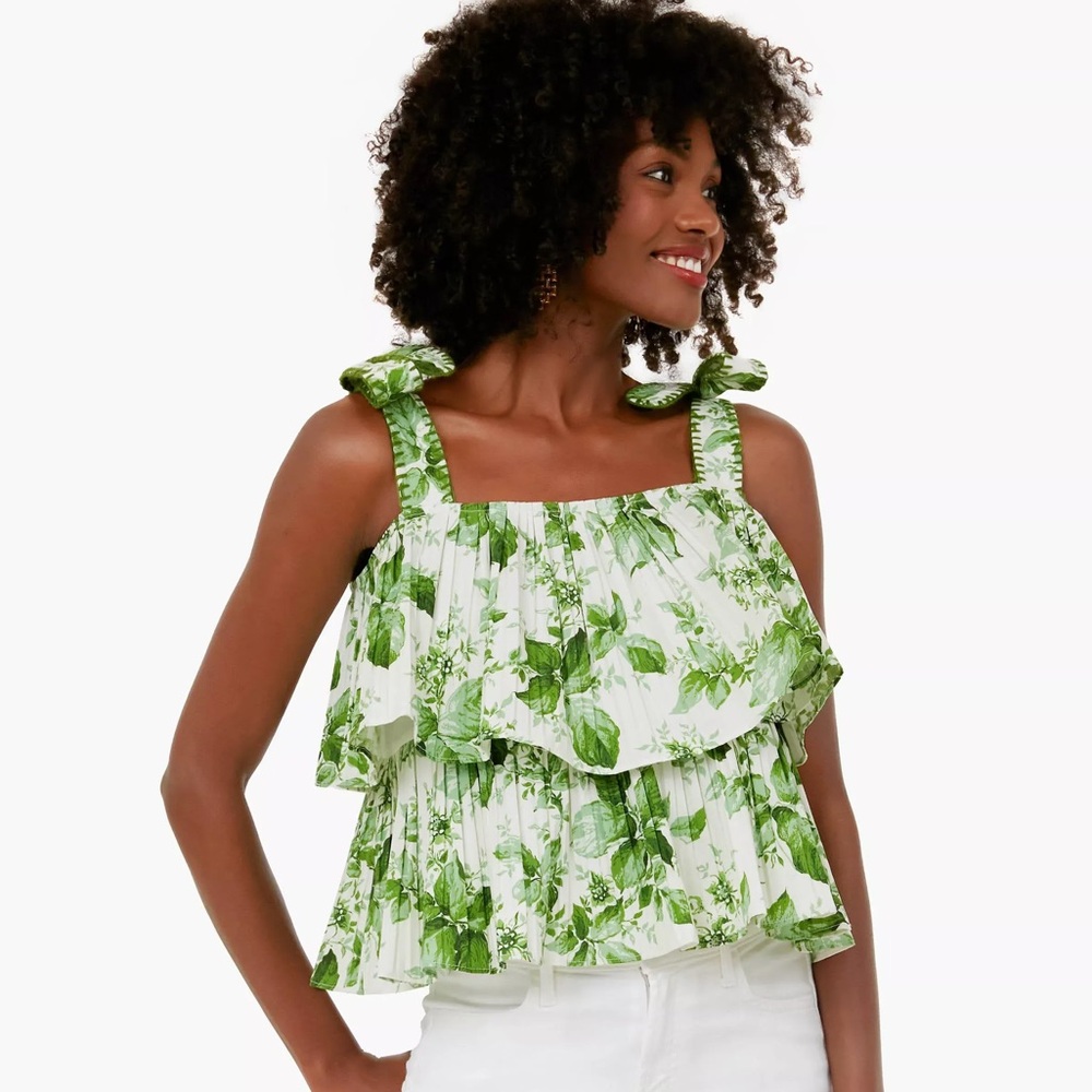 Tuckernuck beautiful Villa Garden Audrey blouse Large EUC